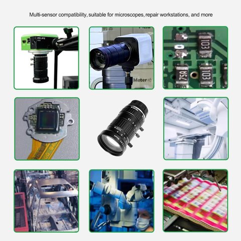 Об'єктив RELIFE MB1, лінза на камеру, з оптичним зумом, 6-36mm; 12MP; F2.8-C; C-Mount Прев'ю 6