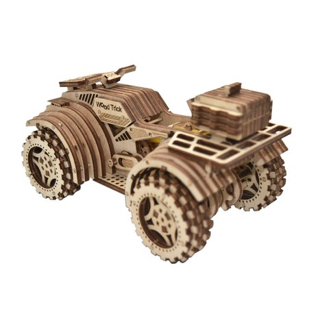 Mechanical 3D Puzzle Wood Trick Quad Bike Preview 2