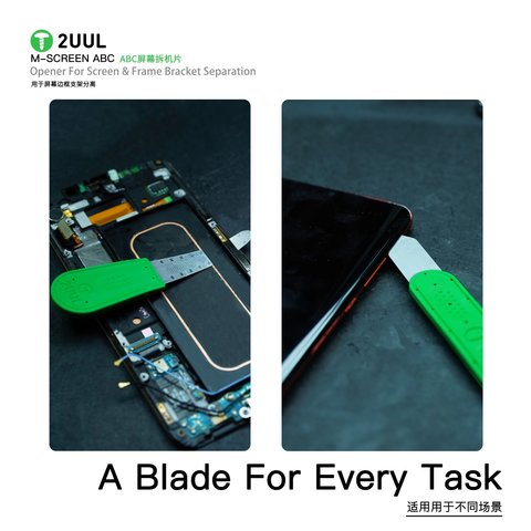 Spudger 2UUL DA89, (to disassemble mobile devices, metal, 3 in 1) Preview 1