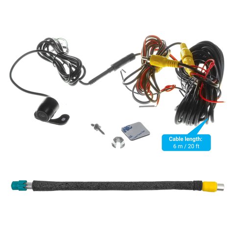 Ford Focus 3, Kuga, Escape, Fiesta, B-MAX, C-MAX (Sync 1) Reverse Camera Kit With 4 Pin Cable Wire Harness Vista previa  6