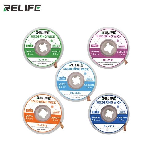 Desoldering Wick RELIFE RL-1515, ((W) 1.5 mm, (L) 1.5 m) Preview 2