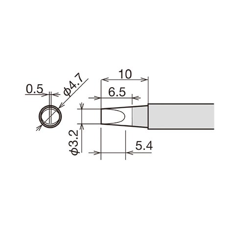 Punta de recambio para cautín Goot RX-80HRT-3.2D Vista previa  1