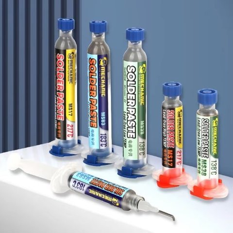 Pasta BGA Mechanic MS17, Sn 96.5%,  Ag 3%, Cu 0.5%, 217 °C, 20 g Vista previa  2