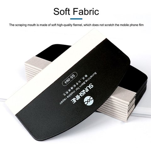 Espátula Sunshine SS-064F, para pegar películas, 220 mm, plástico, negro Vista previa  2