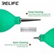 Perilla de aire RELIFE RL-043A , verde, 2 in 1 Vista previa  2