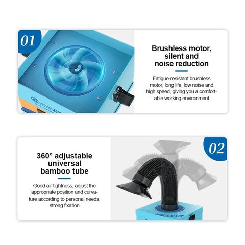 Absorbedor de humos Sunshine SS-6605, de sobremesa Vista previa  4