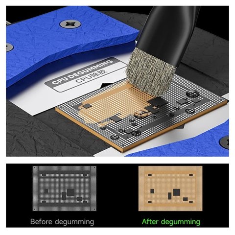 Fijador de placas Mechanic MagTin X, con plantilla BGA, para limpiar CPU, A10-A18 pro Vista previa  4