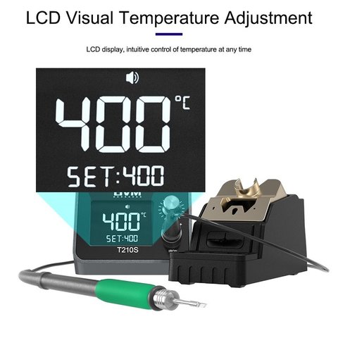 Estación de soldadura GVM T210S, digital, 120 W Vista previa  4