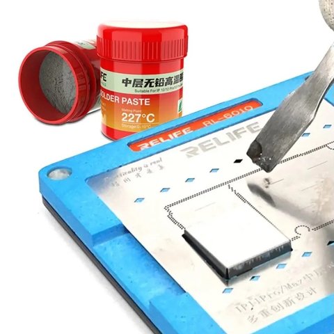 Pasta BGA RELIFE RL-406, Sn 99%,  Ag 0,3%,  Cu 0,7%, 40 g Vista previa  3