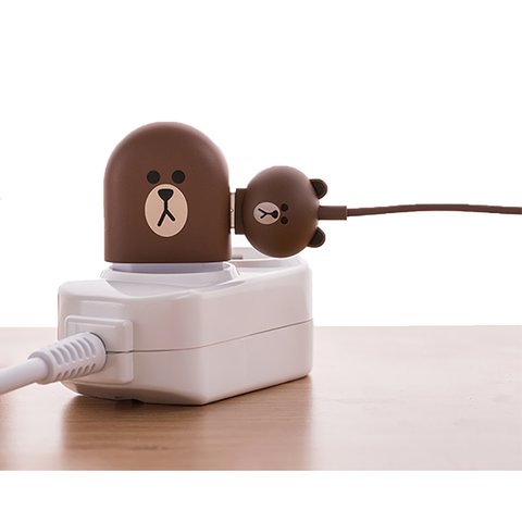 Micro-USB 5-контактний кабель для підключення смартфона (Line Friends – Brown) Прев'ю 2