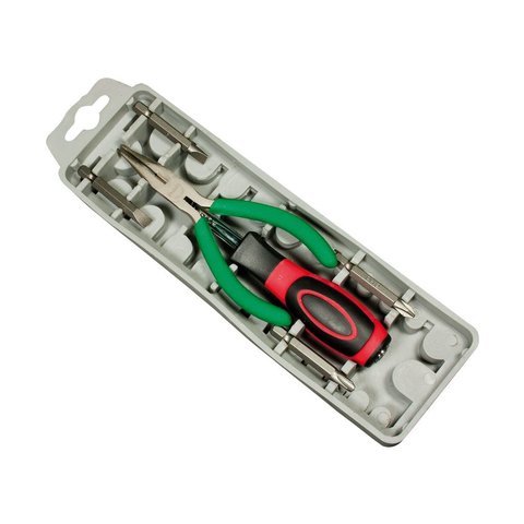 Набор насадок Pro'sKit SD-2308M с трещоткой и длинногубцами Превью 1