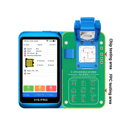 Адаптер JCID V1S Pro для відновлення Face ID на iPhone X - 14 Pro Max (без зовнішнього живлення) Прев'ю 1