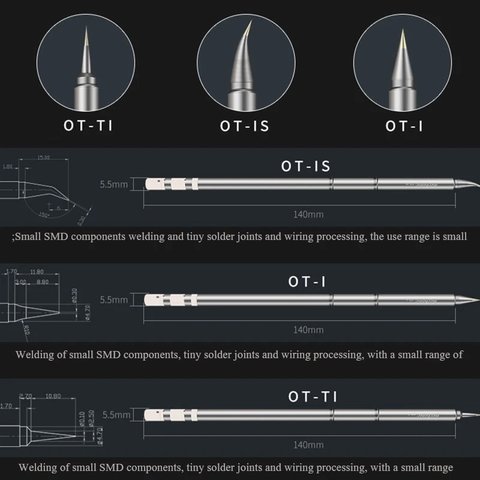 Паяльне жало Mechanic T12, OT-I, конічний Прев'ю 2