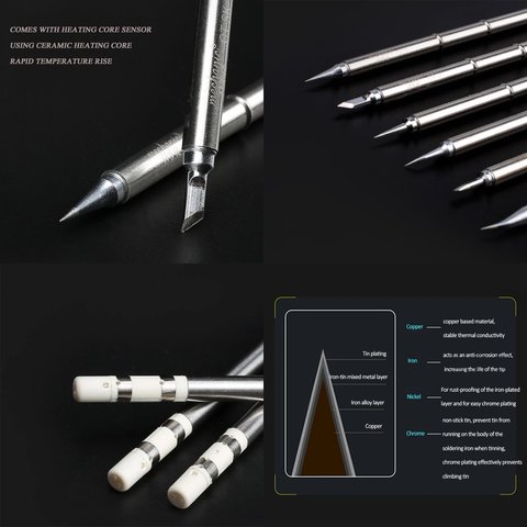 Паяльне жало Mechanic T12 OT-IS, з вигином Прев'ю 1