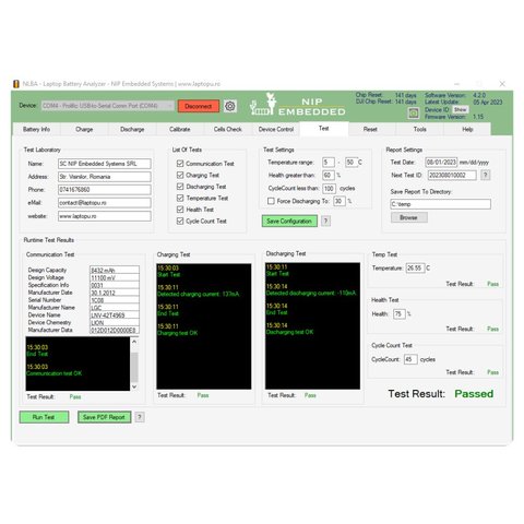 NLBA1 - Аналізатор для батарей ноутбуків Прев'ю 4
