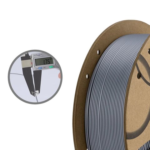 Філамент ELEGOO PLA, хромово-сірий (space grey), 1 кг Прев'ю 1